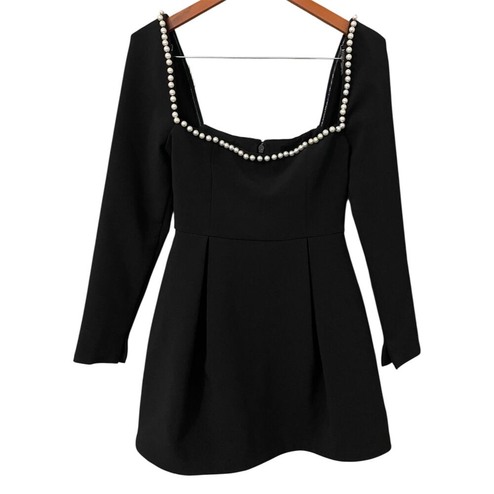 Elegant Black Mini Dress - Picture 5 of 16